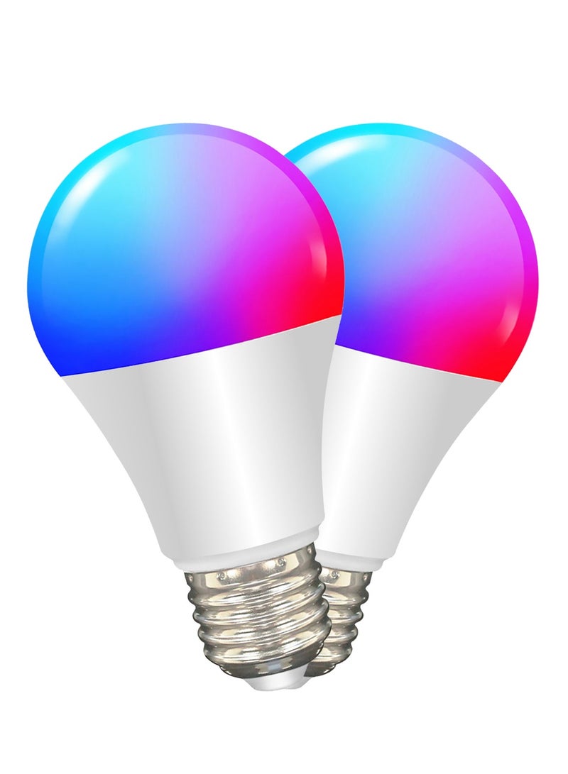 مصباح LED ذكي بتقنية واي فاي E27 | إضاءة ذكية RGB بـ 16 مليون لون | تحكم صوتي | قابل للتعتيم | تطبيق Smart Life | لا يتطلب جهاز تحكم مركزي - Image 1